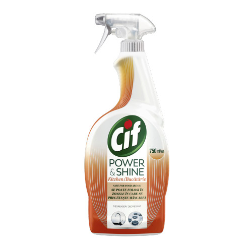 Cif Power & Shine Spray degresant pentru bucătărie 750ml